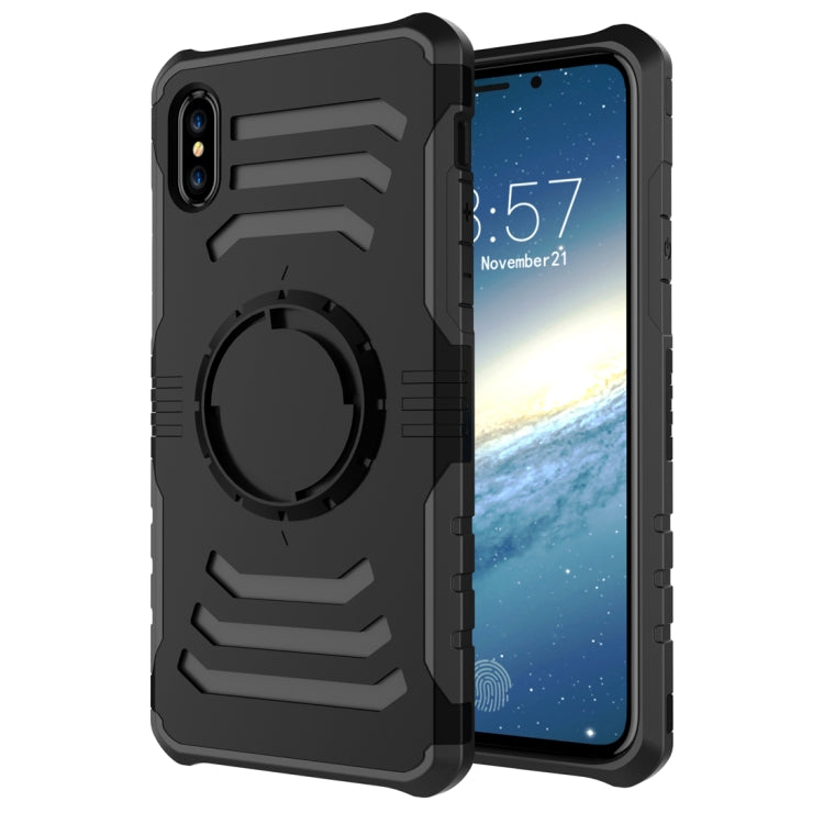 For iPhone XS Max Sharp Sword Pattern Case with Armlet