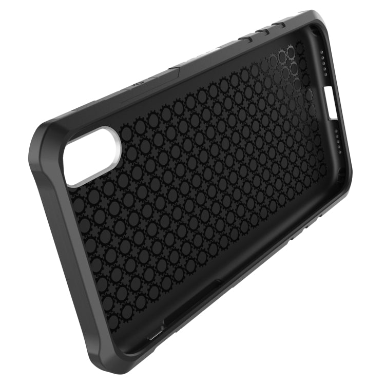 For iPhone XS Max Sharp Sword Pattern Case with Armlet