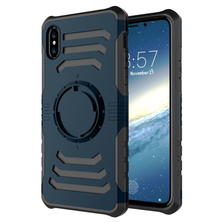 For iPhone XS Max Sharp Sword Pattern Case with Armlet