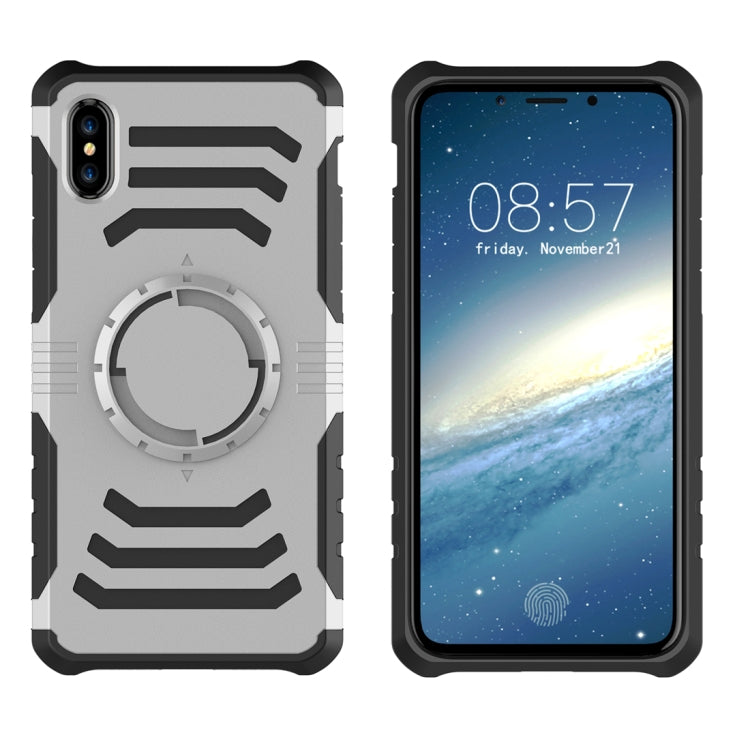 For iPhone XS Max Sharp Sword Pattern Case with Armlet