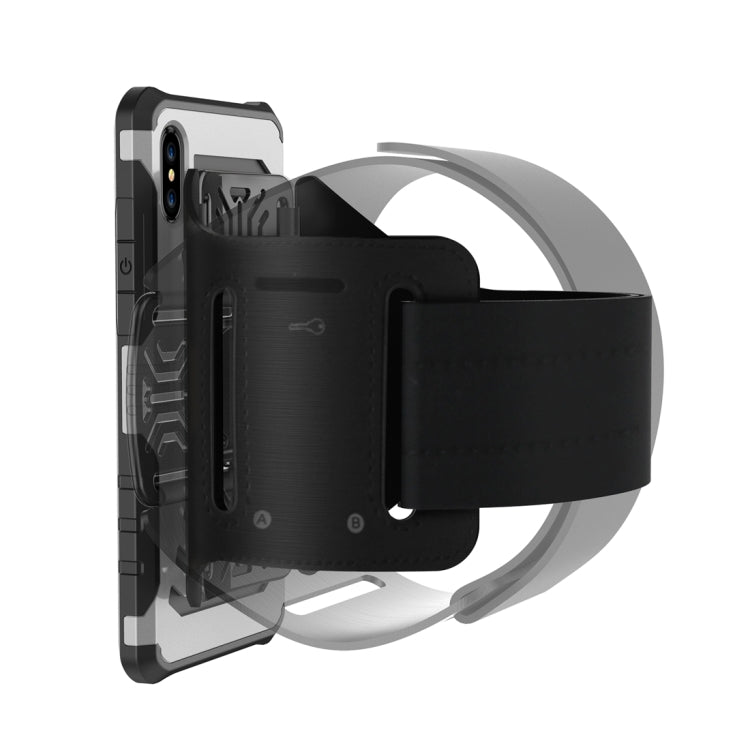 For iPhone XS Max Sharp Sword Pattern Case with Armlet