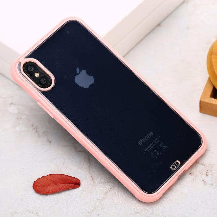 For iPhone XS Max Shockproof Pure Color Border TPU Protective Case
