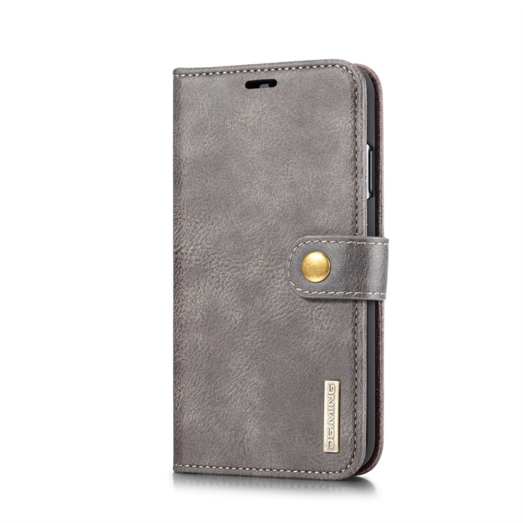 For iPhone XS Max DG.MING Crazy Horse Texture Flip Detachable Magnetic Leather Case with Holder & Card Slots & Wallet