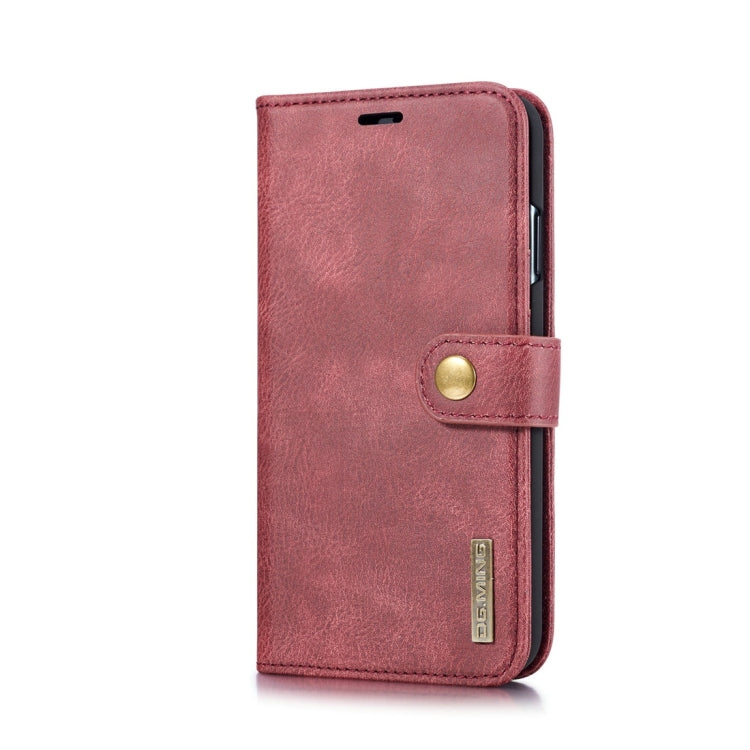For iPhone XS Max DG.MING Crazy Horse Texture Flip Detachable Magnetic Leather Case with Holder & Card Slots & Wallet
