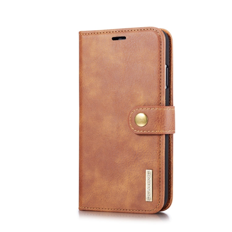 For iPhone XS Max DG.MING Crazy Horse Texture Flip Detachable Magnetic Leather Case with Holder & Card Slots & Wallet