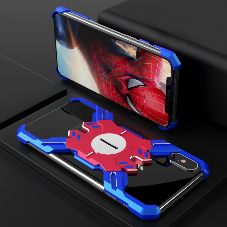 For iPhone XS Max Hero Series Rugged Armor Metal Protective Case