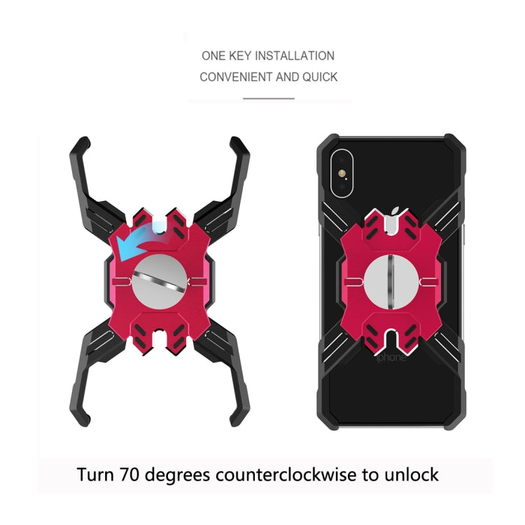 For iPhone XS Max Hero Series Rugged Armor Metal Protective Case