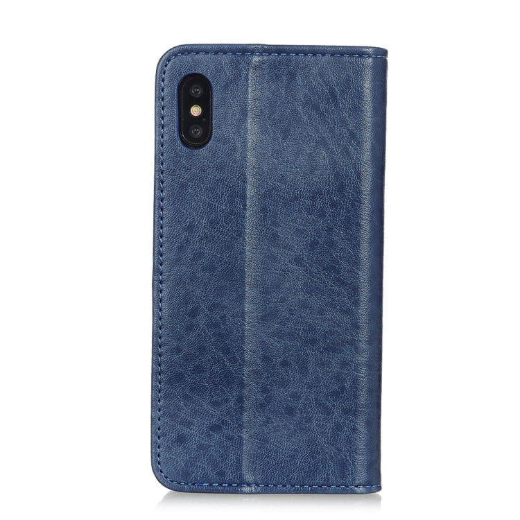 For iPhone XS Max Magnetic Retro Crazy Horse Texture Horizontal Flip Leather Case with Holder & Card Slots & Wallet