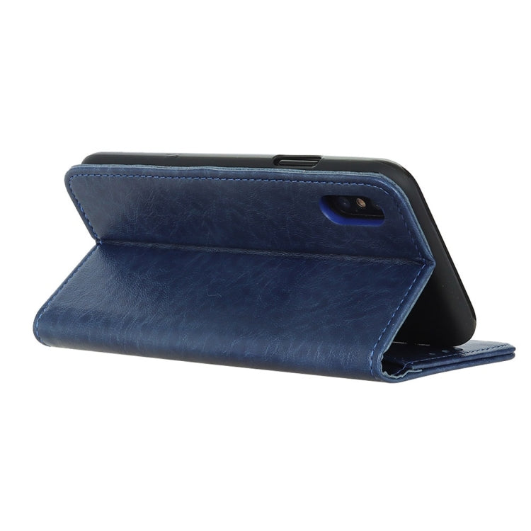 For iPhone XS Max Magnetic Retro Crazy Horse Texture Horizontal Flip Leather Case with Holder & Card Slots & Wallet