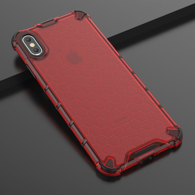 For iPhone XS Max Shockproof Honeycomb PC + TPU Protective Case