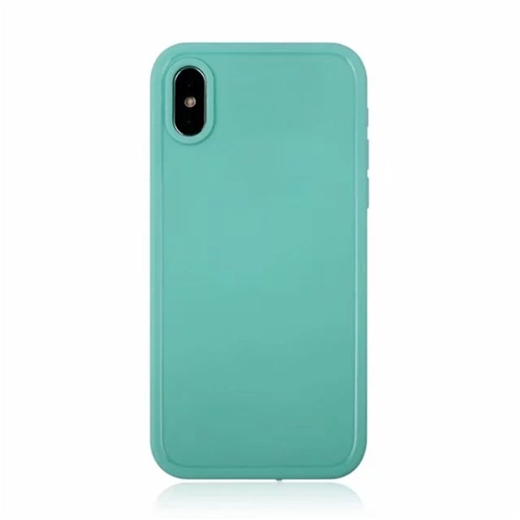 For iPhone XS Max Waterproof Pure Color Soft Protector Case