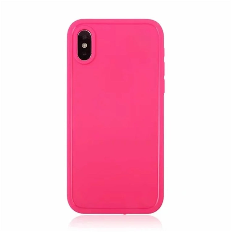 For iPhone XS Max Waterproof Pure Color Soft Protector Case