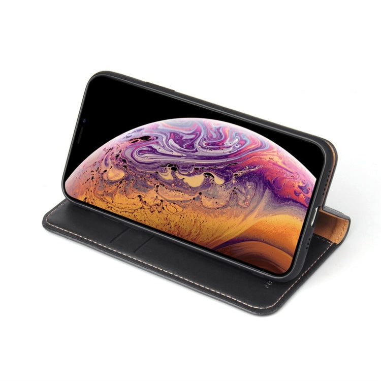 For iPhone XS Max Dermis Texture PU Horizontal Flip Leather Case with Holder & Card Slots & Wallet