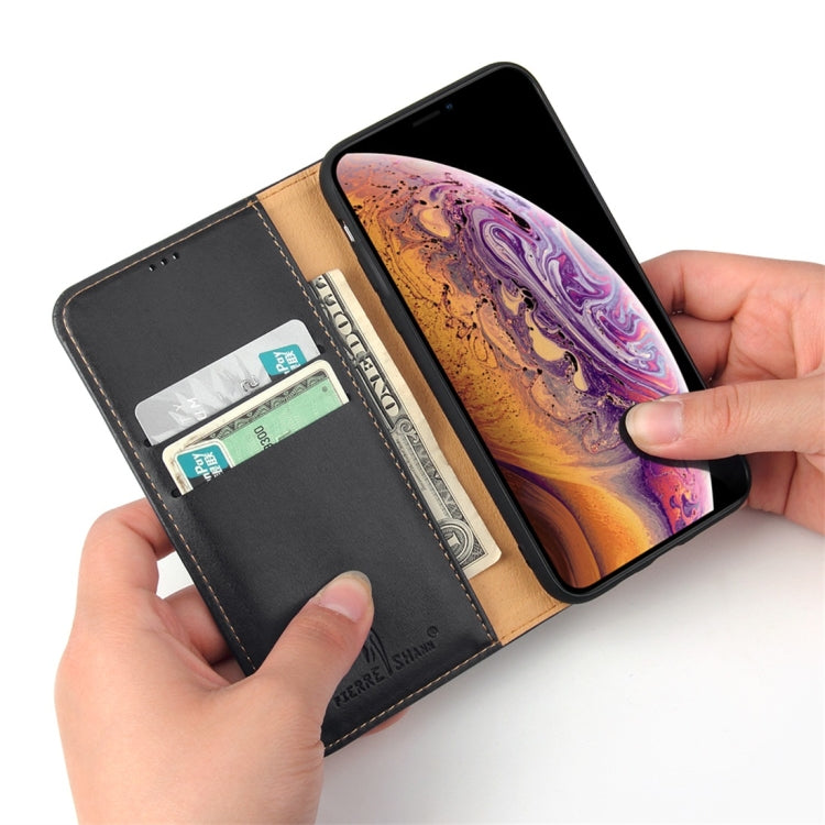 For iPhone XS Max Dermis Texture PU Horizontal Flip Leather Case with Holder & Card Slots & Wallet