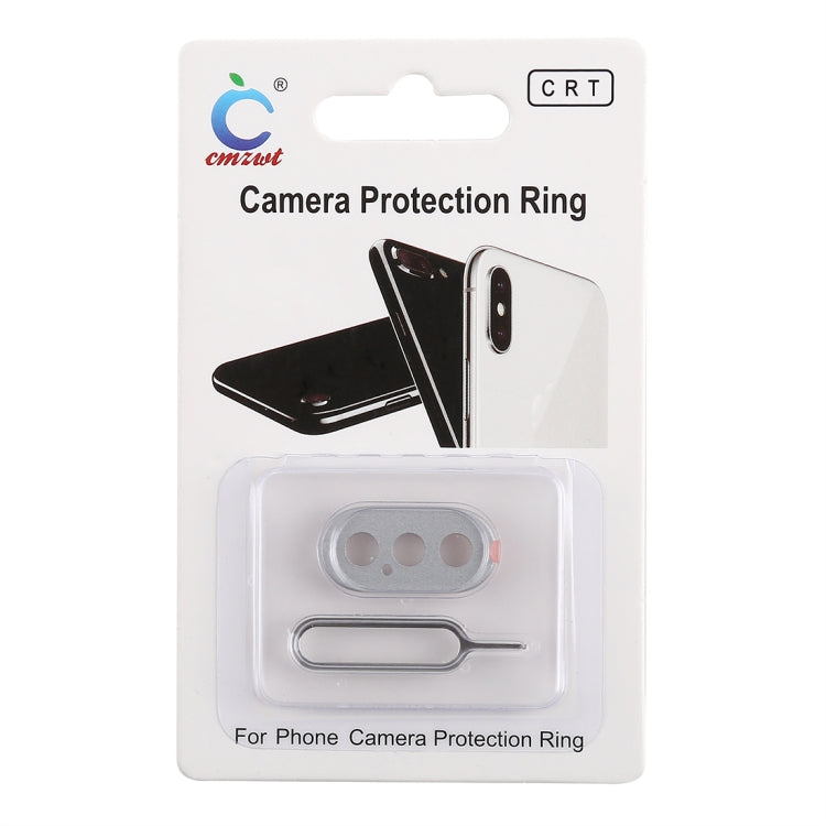 Rear Camera Lens Protection Ring Cover with Tray Eject Tool Needle For iPhone XS Max