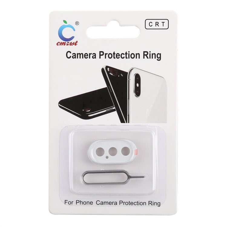Rear Camera Lens Protection Ring Cover with Tray Eject Tool Needle For iPhone XS Max