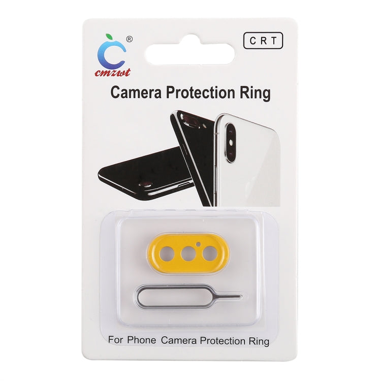 Rear Camera Lens Protection Ring Cover with Tray Eject Tool Needle For iPhone XS Max