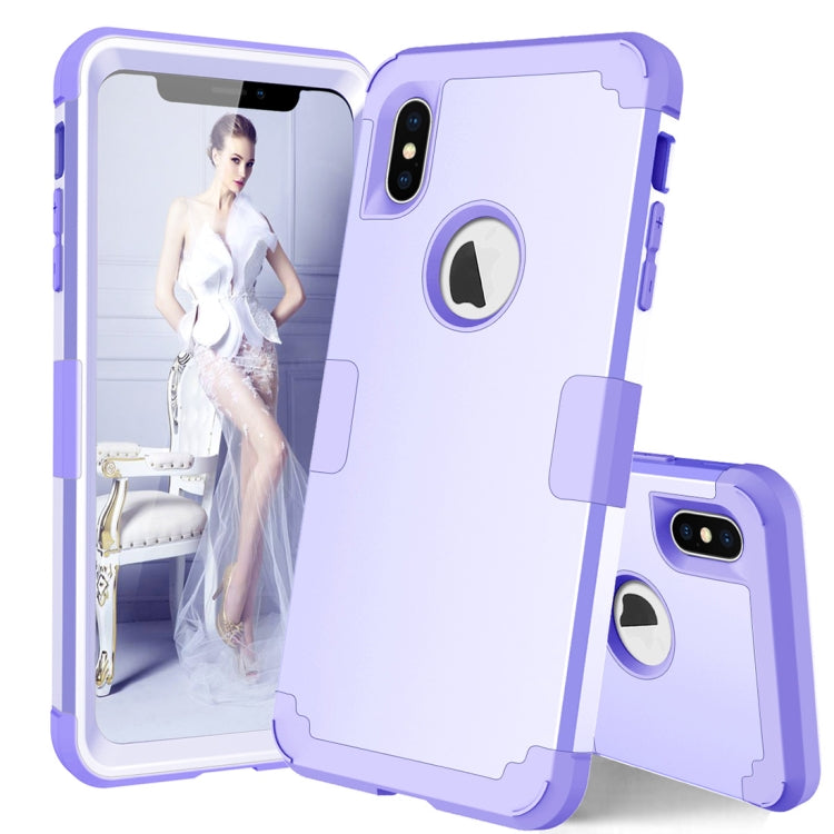 For iPhone XS Max Dropproof PC + Silicone Case