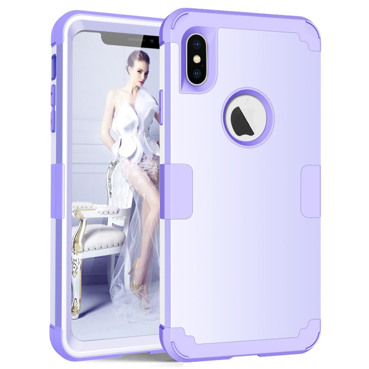 For iPhone XS Max Dropproof PC + Silicone Case