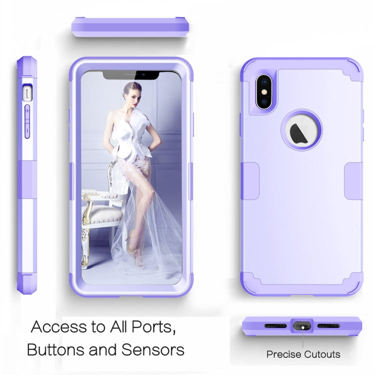 For iPhone XS Max Dropproof PC + Silicone Case