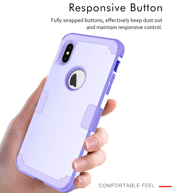 For iPhone XS Max Dropproof PC + Silicone Case