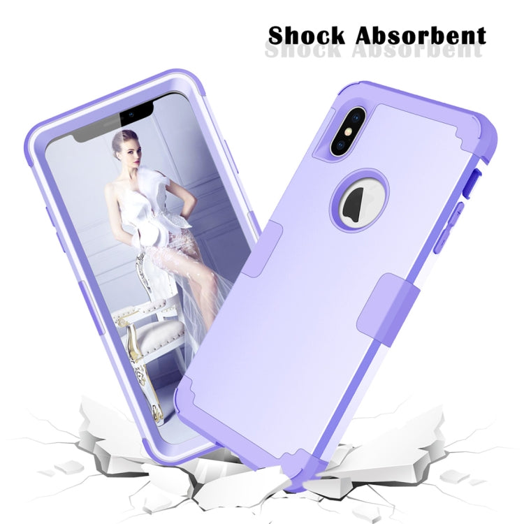 For iPhone XS Max Dropproof PC + Silicone Case