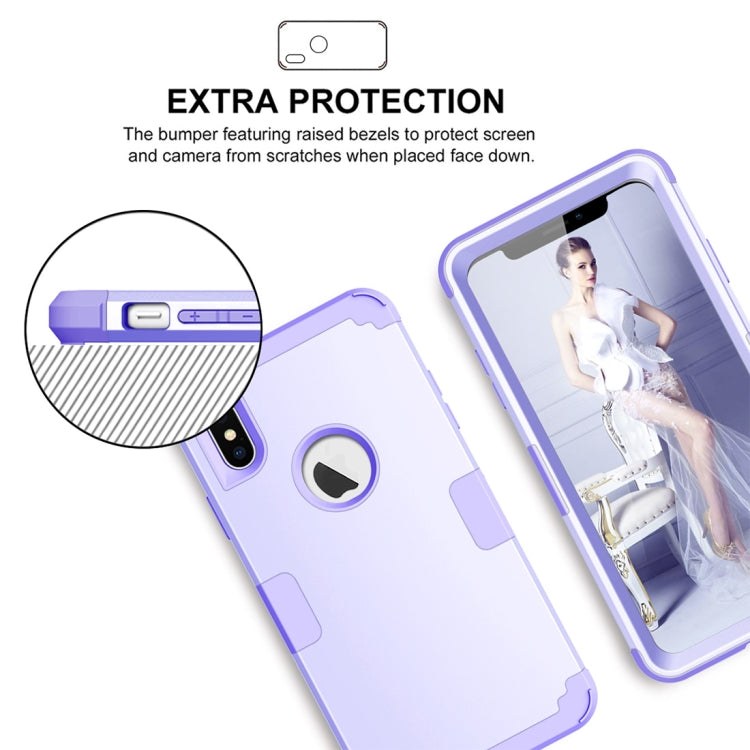For iPhone XS Max Dropproof PC + Silicone Case