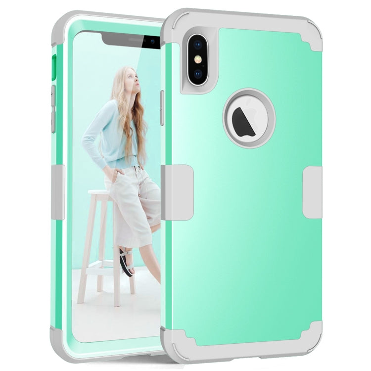 For iPhone XS Max Dropproof PC + Silicone Case