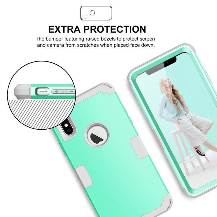 For iPhone XS Max Dropproof PC + Silicone Case
