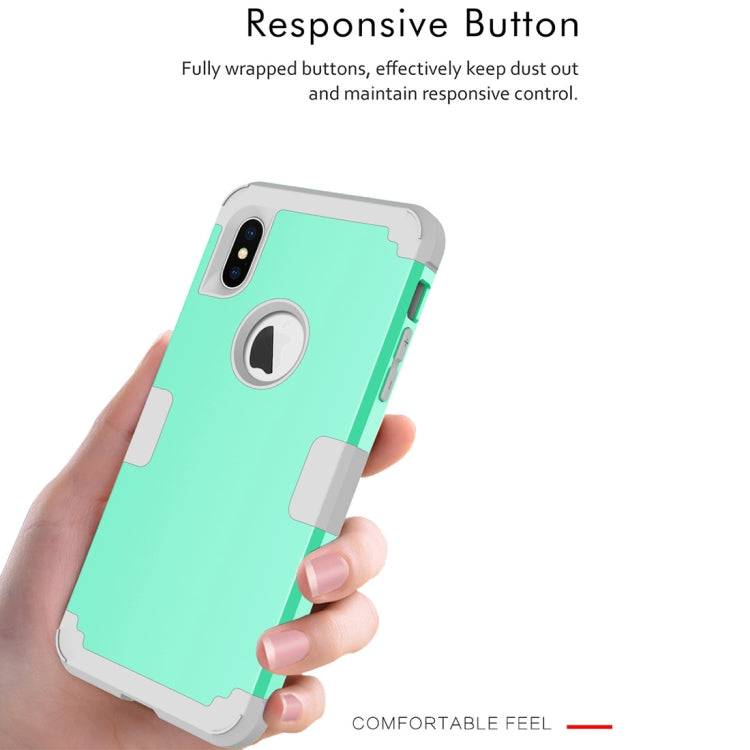 For iPhone XS Max Dropproof PC + Silicone Case