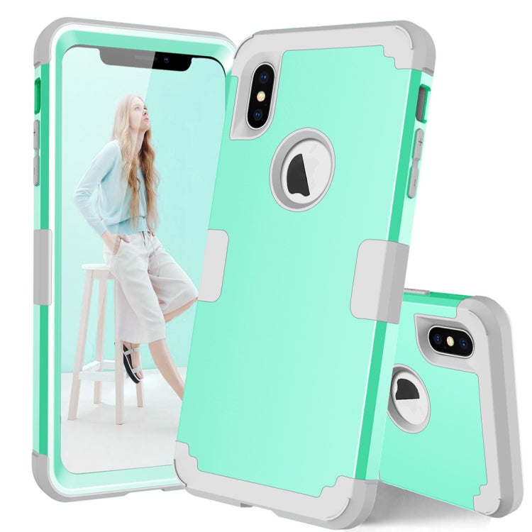 For iPhone XS Max Dropproof PC + Silicone Case