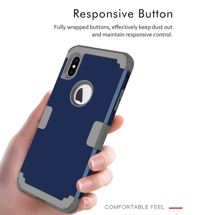 For iPhone XS Max Dropproof PC + Silicone Case