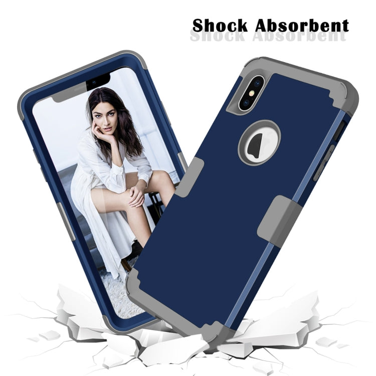 For iPhone XS Max Dropproof PC + Silicone Case