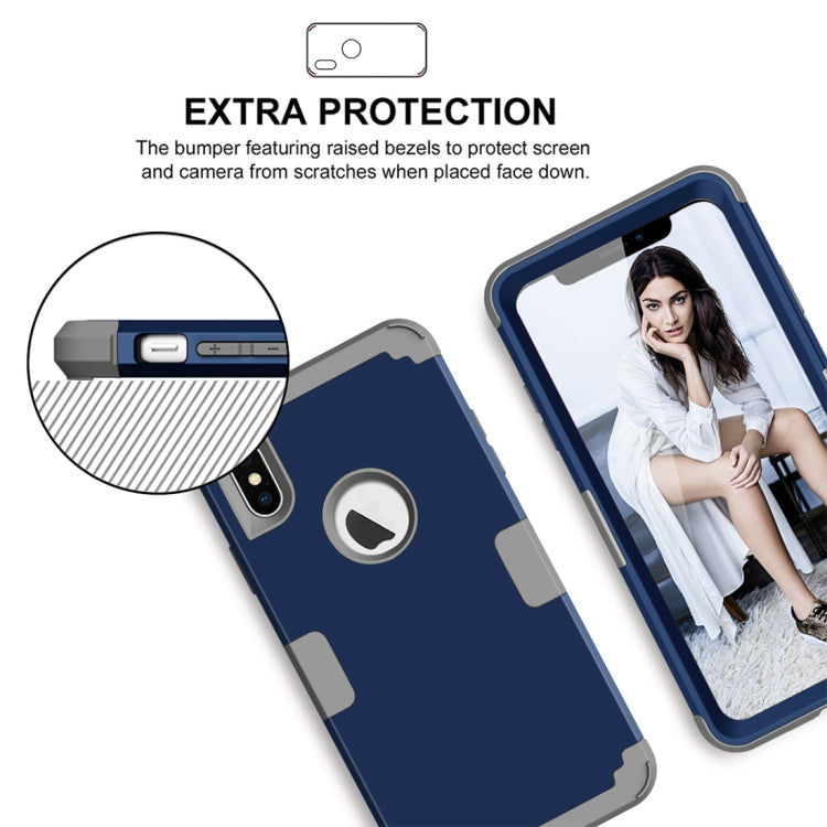For iPhone XS Max Dropproof PC + Silicone Case