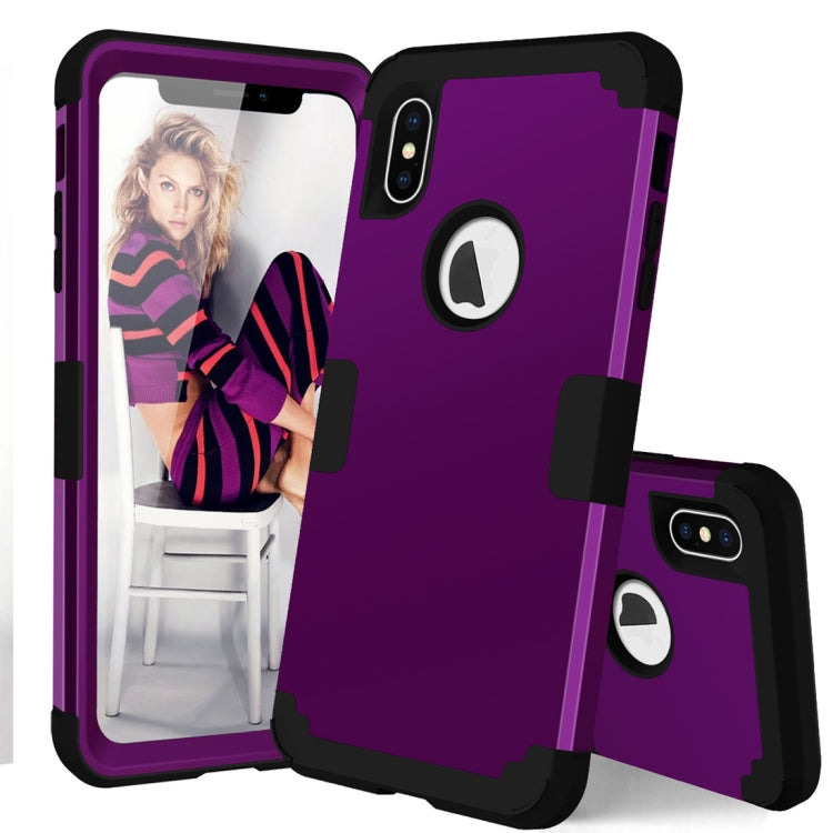 For iPhone XS Max Dropproof PC + Silicone Case