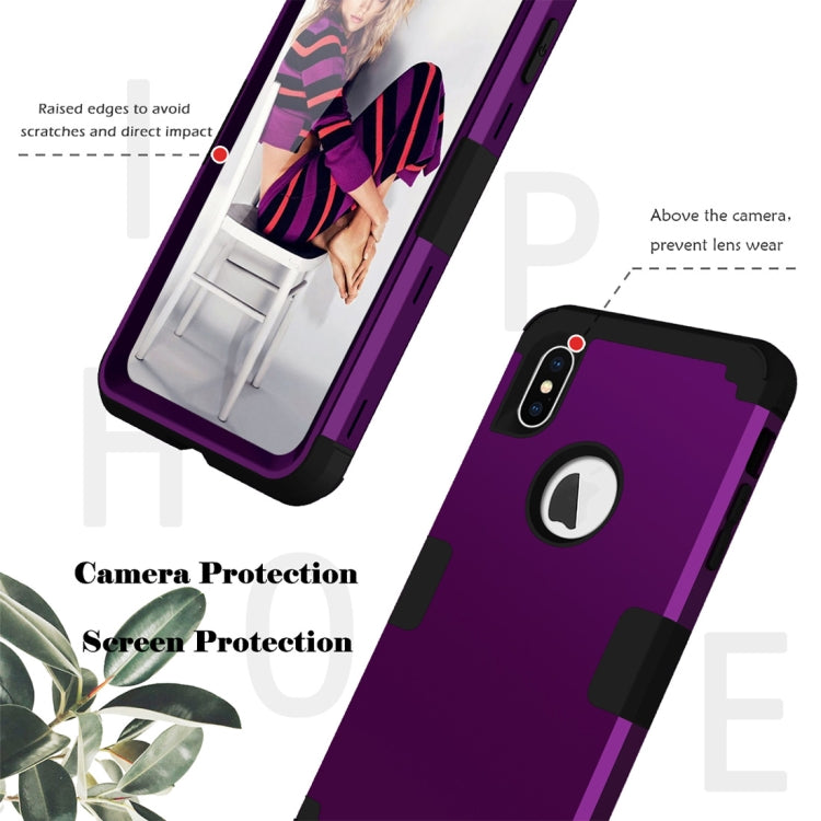 For iPhone XS Max Dropproof PC + Silicone Case