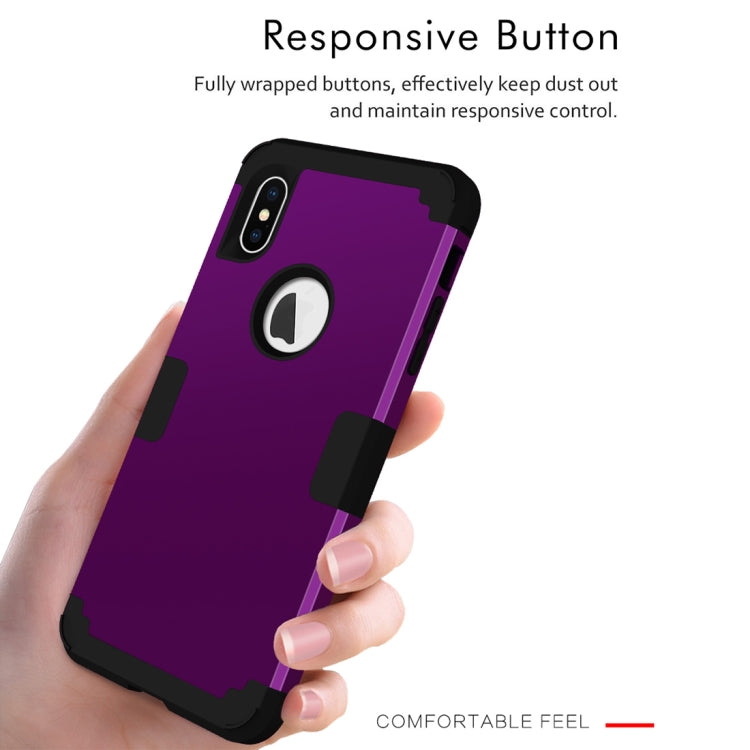 For iPhone XS Max Dropproof PC + Silicone Case