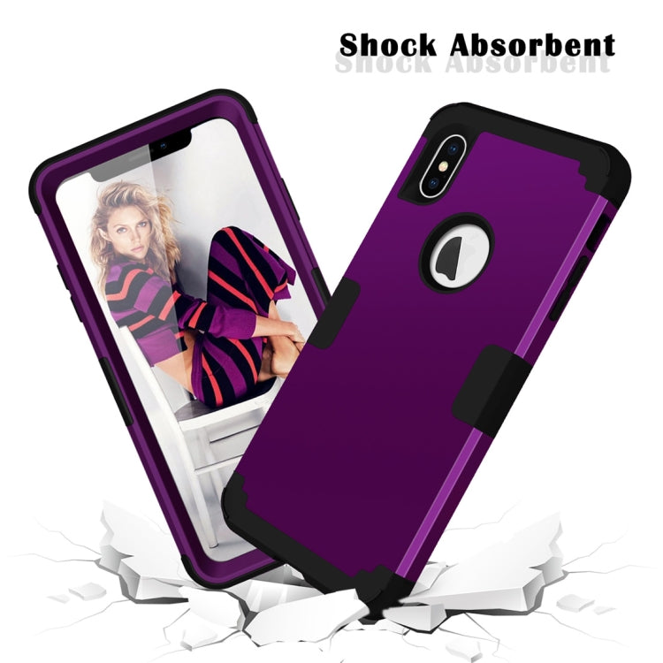 For iPhone XS Max Dropproof PC + Silicone Case