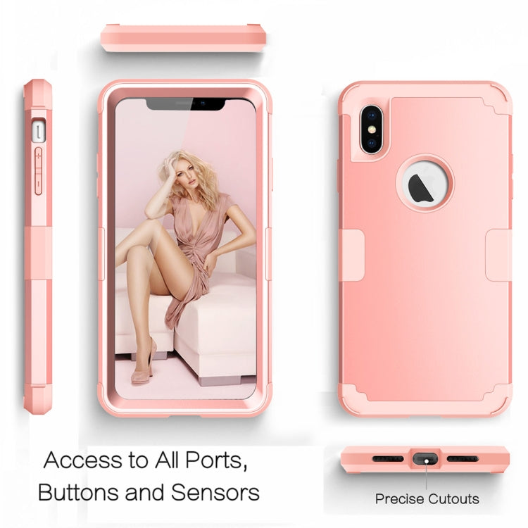 For iPhone XS Max Dropproof PC + Silicone Case