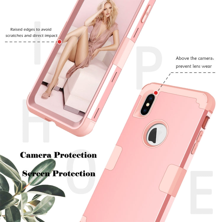 For iPhone XS Max Dropproof PC + Silicone Case