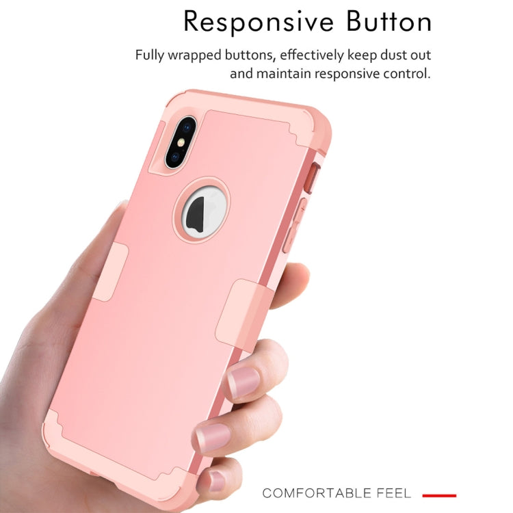 For iPhone XS Max Dropproof PC + Silicone Case