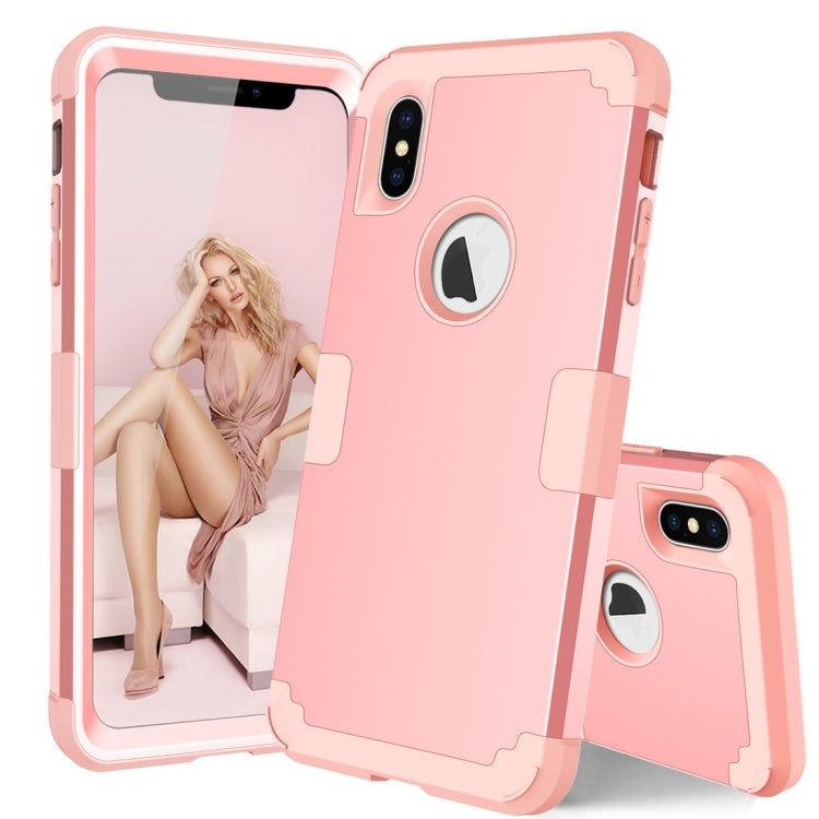 For iPhone XS Max Dropproof PC + Silicone Case