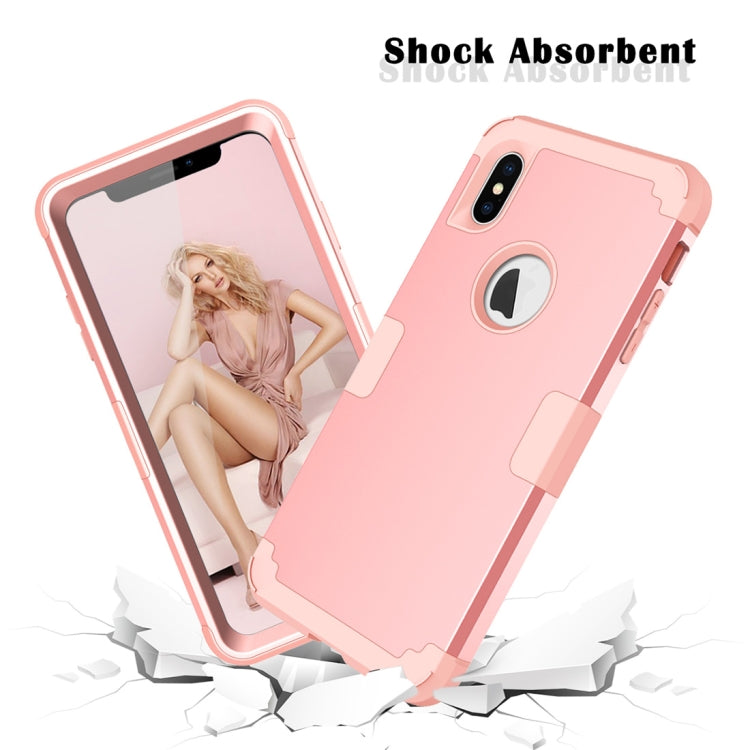 For iPhone XS Max Dropproof PC + Silicone Case
