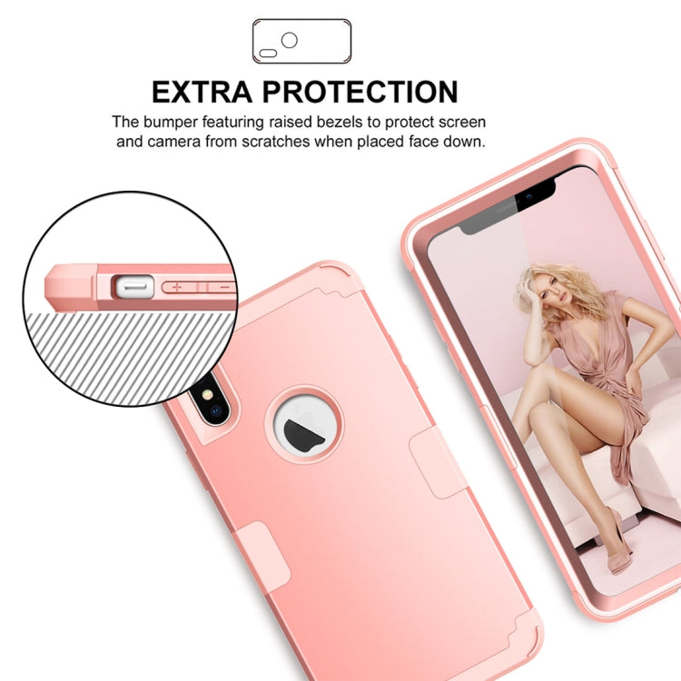 For iPhone XS Max Dropproof PC + Silicone Case