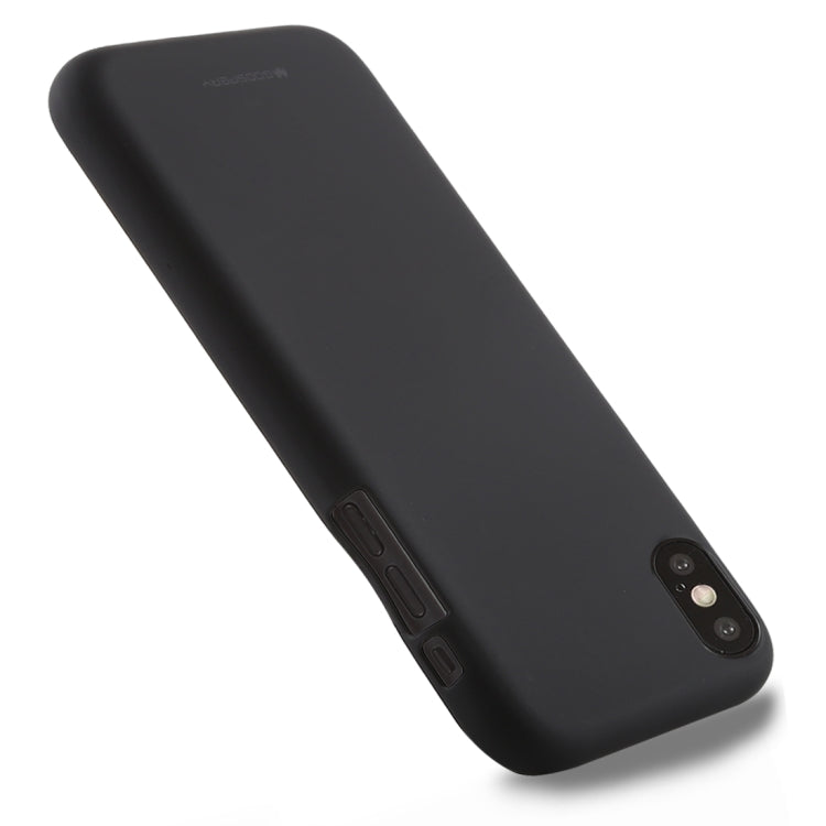For iPhone XS Max GOOSPERY SOFT FEELING Liquid TPU Drop-proof Soft Protective Case