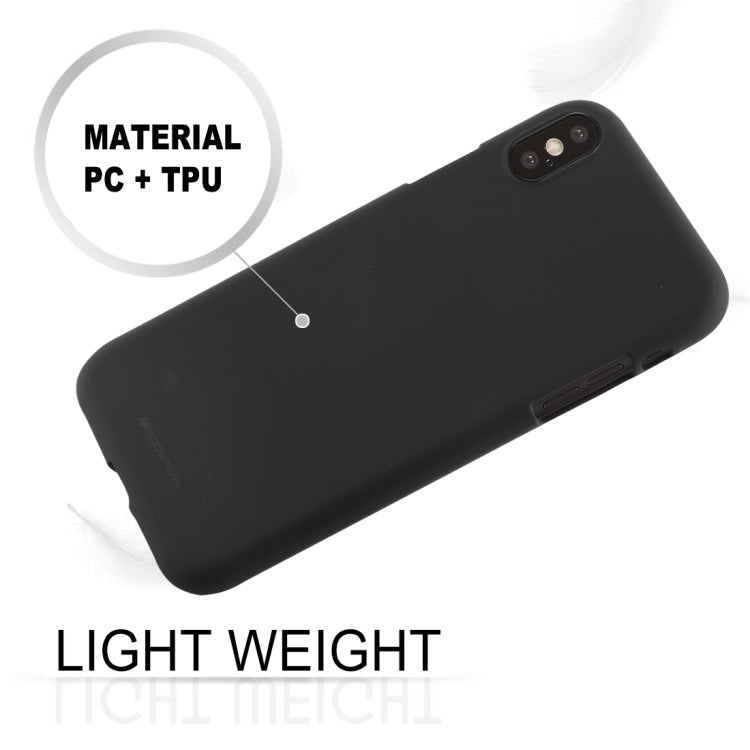 For iPhone XS Max GOOSPERY SOFT FEELING Liquid TPU Drop-proof Soft Protective Case