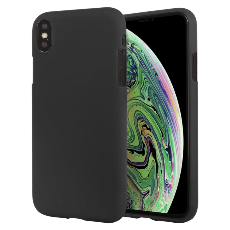 For iPhone XS Max GOOSPERY SOFT FEELING Liquid TPU Drop-proof Soft Protective Case