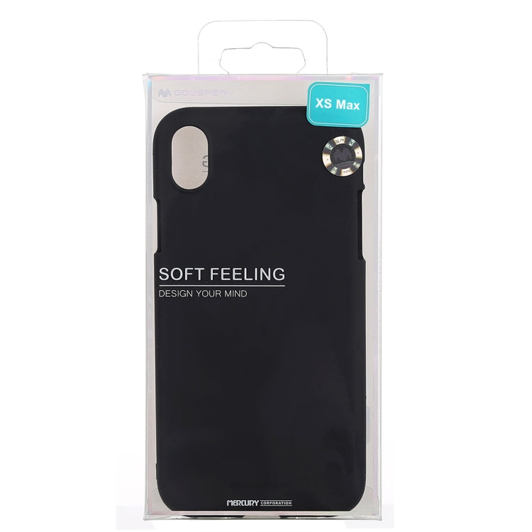 For iPhone XS Max GOOSPERY SOFT FEELING Liquid TPU Drop-proof Soft Protective Case
