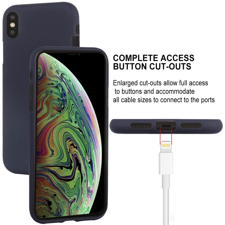 For iPhone XS Max GOOSPERY SOFT FEELING Liquid TPU Drop-proof Soft Protective Case