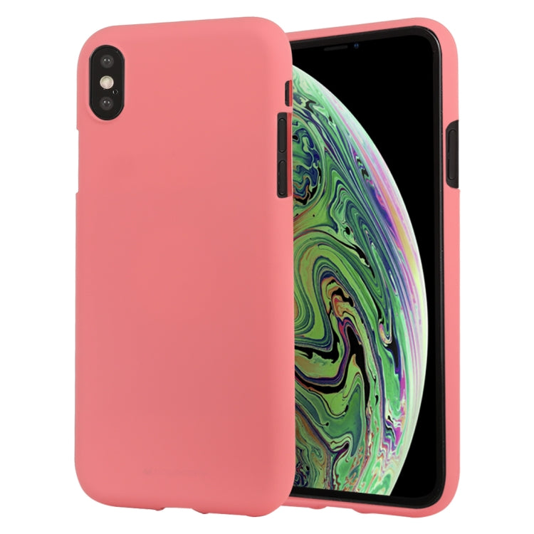 For iPhone XS Max GOOSPERY SOFT FEELING Liquid TPU Drop-proof Soft Protective Case